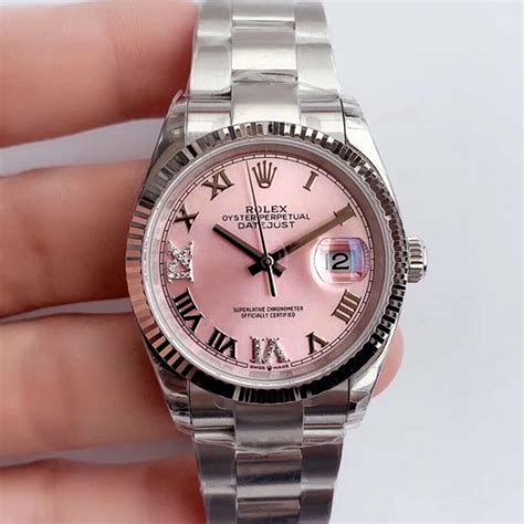 women pink rolex|Rolex 34 datejust pink face.